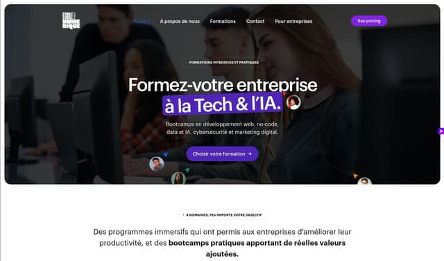 Creation de la plateforme Ecole du Numerique