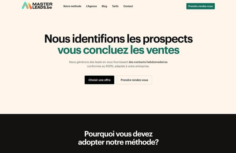 Masterleads — generation de leads IA